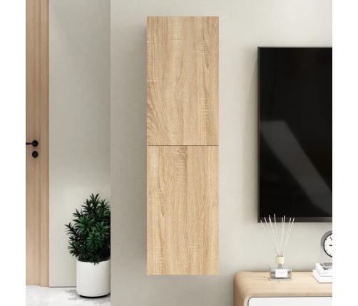 Tv Skapītis, 30,5X30X110 Cm, Ozola, Inženierijas Koks Vidaxl
