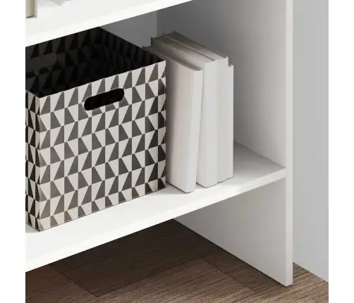 Raamaturiiul Valge 60 X 35 X 180 Cm Tehispuit