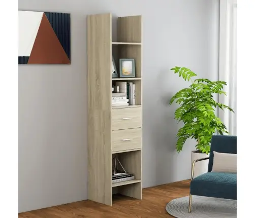 Raamaturiiul Sonoma Tamm, 40 X 35 X 180 cm Tehispuit