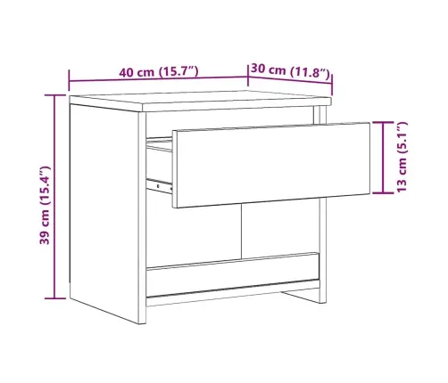 Öökapid 2 Tk, Valge, 40X30X39 cm Tehispuit