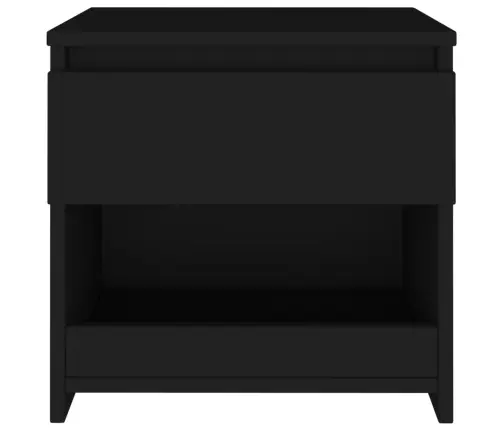 Naktsskapīši, 2 Gab., Melni, 40X30X39 Cm, Inženierijas Koks Vidaxl