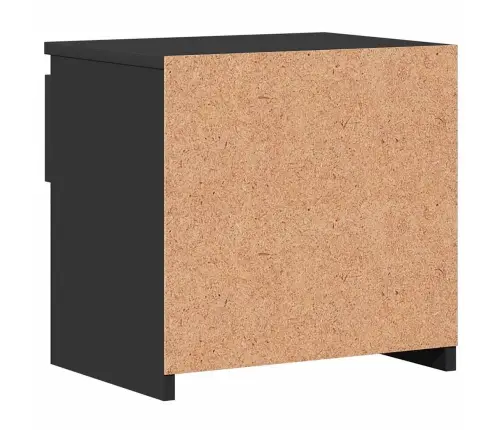 Naktsskapīši, 2 Gab., Melni, 40X30X39 Cm, Inženierijas Koks Vidaxl