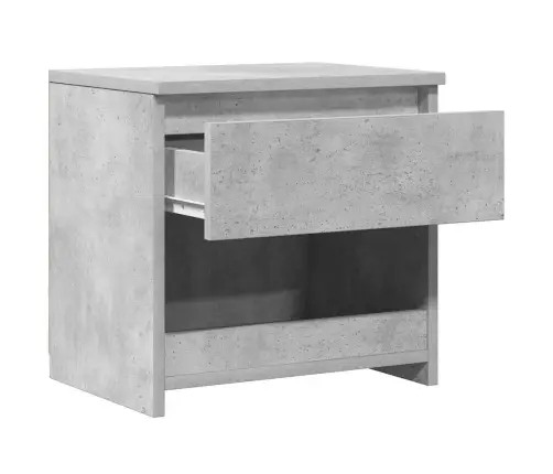 Naktinė Spintelė, Betono Pilka, 40X30X39cm Apdirbta Mediena
