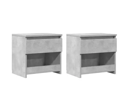 Naktsskapīši, 2 Gb., Betona Pelēki 40X30X39Cm Inženierijas Koks Vidaxl Naktsskapīši, 2 Gb., Betona Pelēki 40X30X39Cm Inženierijas Koks Vidaxl