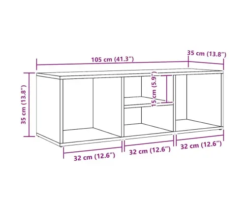 Jalatsipink, Valge 105X35X35 Cm Tehispuit