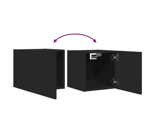 Sienas Tv Skapīši, 2 Gab., Melni, 30,5X30X30 Cm Vidaxl Sienas Tv Skapīši, 2 Gab., Melni, 30,5X30X30 Cm Vidaxl