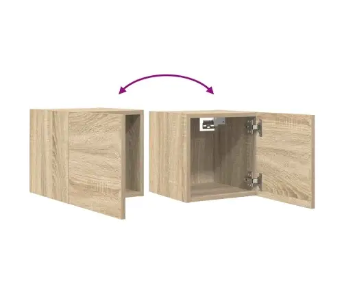 Sienas Tv Skapīši, 2 Gab., Ozolkoka, 30,5X30X30 Cm Vidaxl