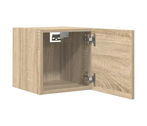 Sieninės Televizoriaus Spintelės, 4Vnt., Ąžuolo, 30,5X30X30Cm