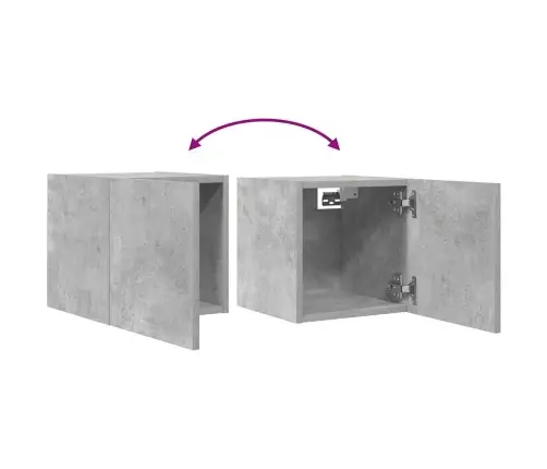 Sienas Tv Skapīši, 4 Gab., Betona Pelēki, 30,5X30X30 Cm Vidaxl