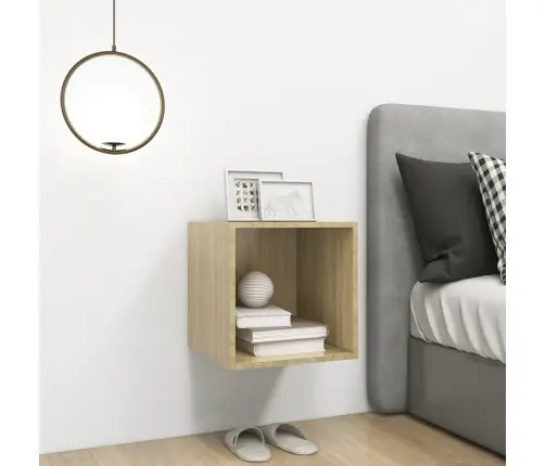 Sieninė Spintelė, Ąžuolo Spalvos, 37X37X37cm Mediena Sieninė Spintelė, Ąžuolo Spalvos, 37X37X37cm Mediena