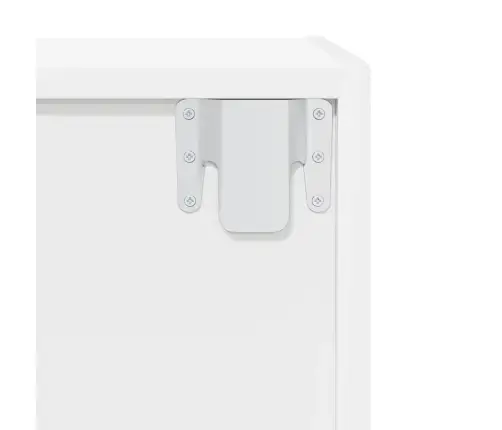 Seina Telerikapp, Valge, 37 X 37 X 107 cm Tehispuit