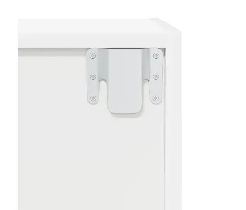 Seina Telerikapp, Valge, 37 X 37 X 142,5 cm Tehispuit