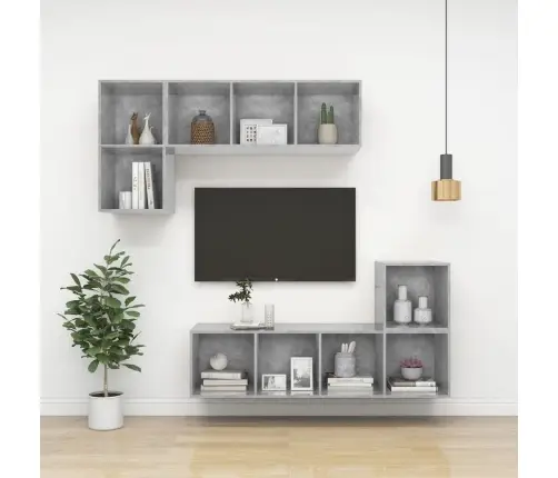 Seina Telerikapp, Betoonhall, 37 X 37 X 142,5 cm Tehispuit