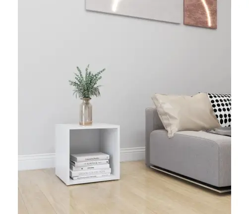 Tv Plaukts, 37X35X37 Cm, Balts, Inženierijas Koks Vidaxl