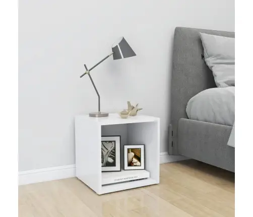 Tv Plaukts, 37X35X37 Cm, Balts, Inženierijas Koks Vidaxl