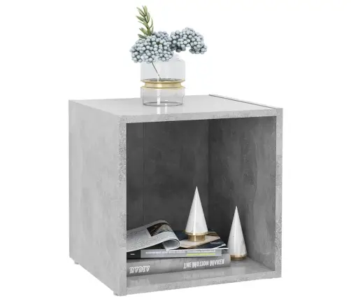 Tv Plaukti, 4 Gab., Betona Pelēki, 37X35X37Cm Inženierijas Koks Vidaxl