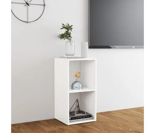 Tv Plaukts, 72X35X36,5 Cm, Balts, Inženierijas Koks Vidaxl