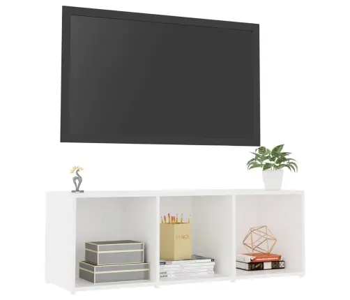 Tv Skapītis, Balts, 107X35X37 Cm, Inženierijas Koks Vidaxl Tv Skapītis, Balts, 107X35X37 Cm, Inženierijas Koks Vidaxl