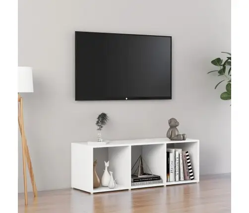 Tv Skapītis, Balts, 107X35X37 Cm, Inženierijas Koks Vidaxl Tv Skapītis, Balts, 107X35X37 Cm, Inženierijas Koks Vidaxl