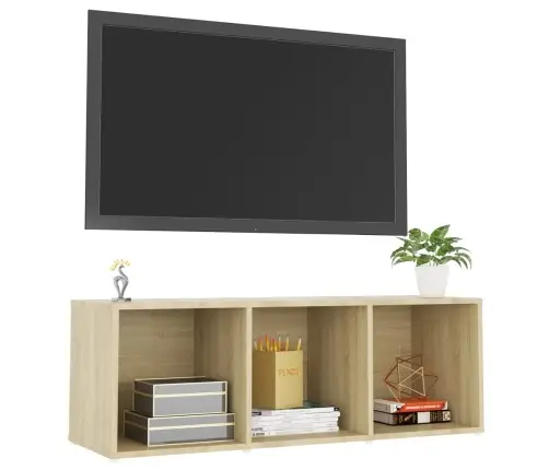 Tv Plaukts, Ozolkoka Krāsa, 107X35X37 Cm, Inženierijas Koks Vidaxl