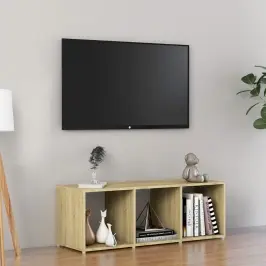 Tv Plaukts, Ozolkoka Krāsa, 107X35X37 Cm, Inženierijas Koks Vidaxl