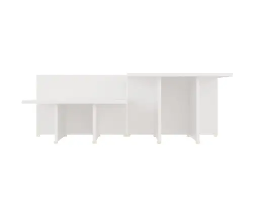 Kavos Staliukai, 2Vnt., Balti, 111,5X50X33cm Apdirbta Mediena