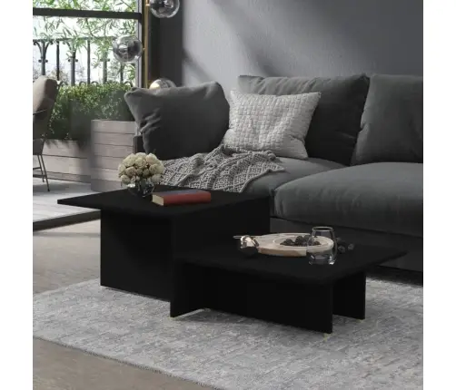 Kafijas Galdiņš, Melns, 111,5X50X33 Cm, Inženierijas Koks Vidaxl Kafijas Galdiņš, Melns, 111,5X50X33 Cm, Inženierijas Koks Vidaxl