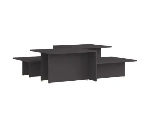 Kafijas Galdiņi, 2Gb., Pelēki, 111,5X50X33Cm, Inženierijas Koks Vidaxl