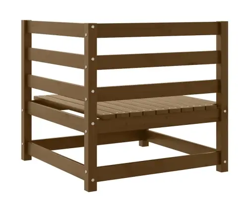 Dārza Stūra Dīvāns, Medus Brūns, Priedes Masīvkoks Vidaxl