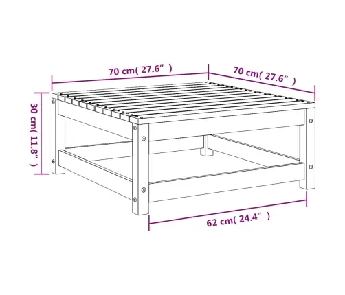 Aia Jalapink, 70 X 70 X 30 cm Meepruun, Toekas Männipuit
