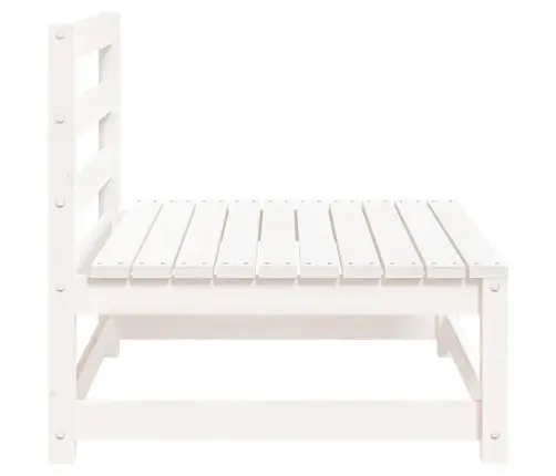 Vidurinės Sodo Sofos Dalys, 2Vnt., Baltos, Pušies Masyvas