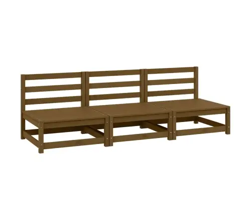 Aia Keskmised Diivanid, 3 Tk, Meepruun, Männipuit