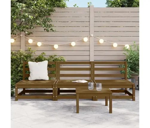 Aia Keskmised Diivanid, 3 Tk, Meepruun, Männipuit