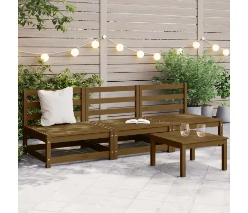 Aia Keskmised Diivanid, 3 Tk, Meepruun, Männipuit