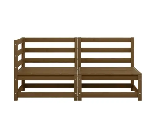 2-Daļīgs Dārza Atpūtas Mēbeļu Komplekts, Brūns Priedes Koks Vidaxl