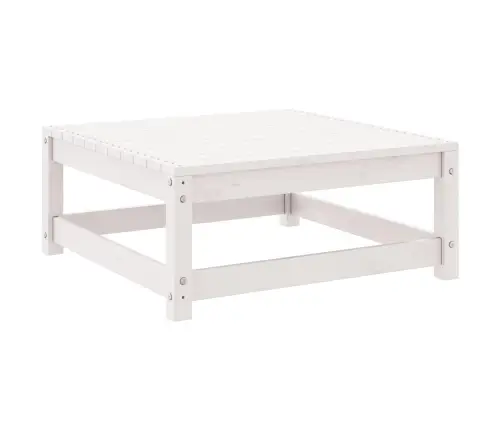 Sodo Poilsio Baldų Komplektas, 2 Dalių, Baltas, Pušies Masyvas