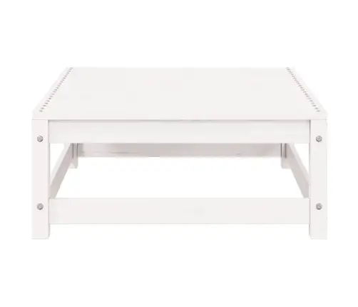 Sodo Poilsio Baldų Komplektas, 2 Dalių, Baltas, Pušies Masyvas