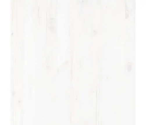 Sodo Poilsio Baldų Komplektas, 2 Dalių, Baltas, Pušies Masyvas