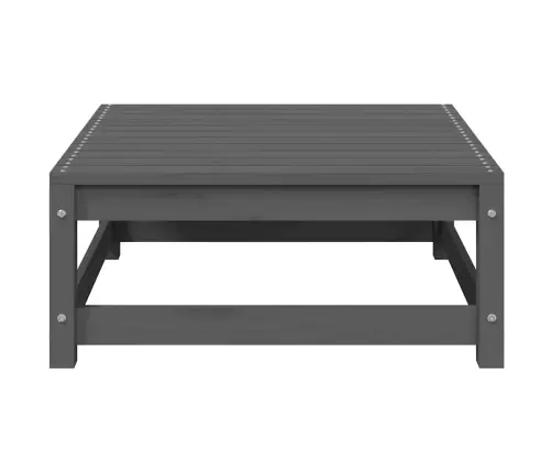 2-Daļīgs Dārza Atpūtas Mēbeļu Komplekts, Pelēks, Priedes Koks Vidaxl