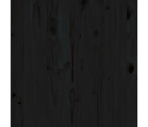 3-Daļīgs Dārza Atpūtas Mēbeļu Komplekts, Melns Priedes Koks Vidaxl