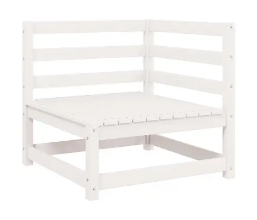 Dārza Stūra Dīvāns Ar Pelēkiem Matračiem, Priedes Masīvkoks Vidaxl