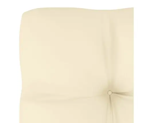 Dārza Stūra Dīvāns Ar Krēmkrāsas Matračiem, Priedes Masīvkoks Vidaxl