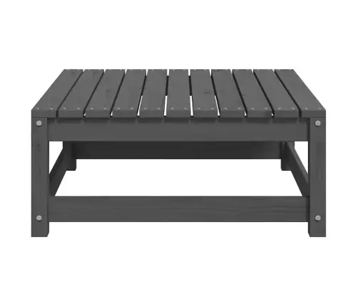 Dārza Soliņi Ar Matračiem, 2 Gab., Pelēks Priedes Masīvkoks Vidaxl