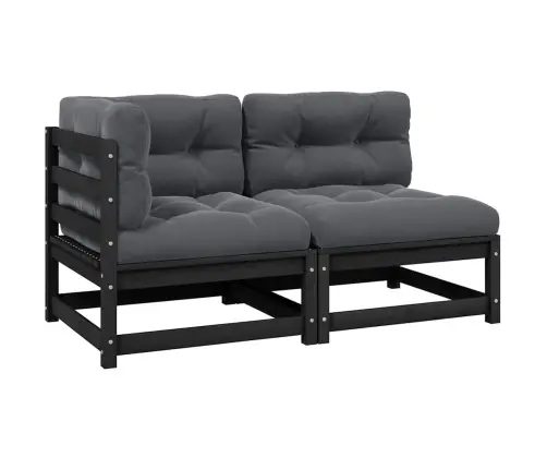 2-Daļīgs Dārza Atpūtas Mēbeļu Komplekts Ar Matračiem, Priede Vidaxl