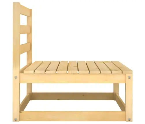 2-Daļīgs Dārza Atpūtas Mēbeļu Komplekts Ar Matračiem, Priede Vidaxl