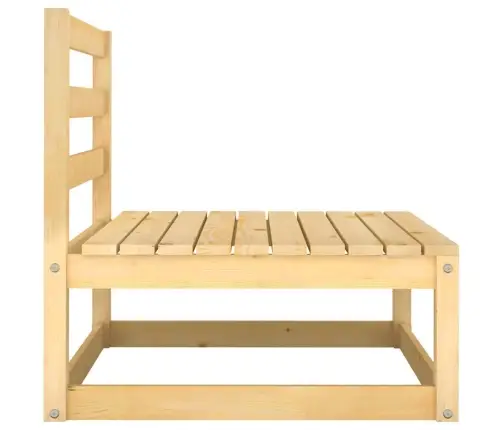 2-Daļīgs Dārza Atpūtas Mēbeļu Komplekts Ar Matračiem, Priede Vidaxl