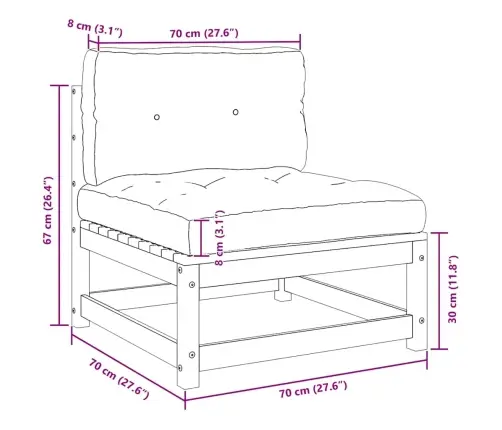 Sodo Komplektas Su Pagalvėlėmis, 3 Dalių, Pušies Masyvas