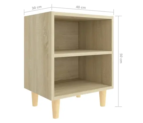 Öökapp Puidust Jalad, Sonoma Tamm, 40X30X50 Cm