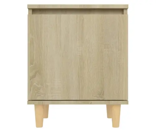 Naktinės Spintelės Su Kojelėmis, 2Vnt., Ąžuolo, 40X30X50Cm