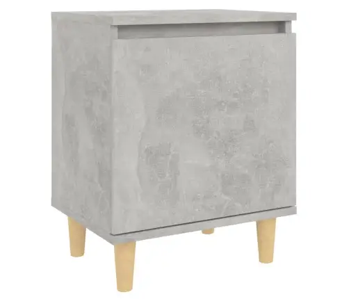 Naktsskapītis Ar Koka Kājām, Betona Pelēks, 40X30X50 Cm Vidaxl Naktsskapītis Ar Koka Kājām, Betona Pelēks, 40X30X50 Cm Vidaxl
